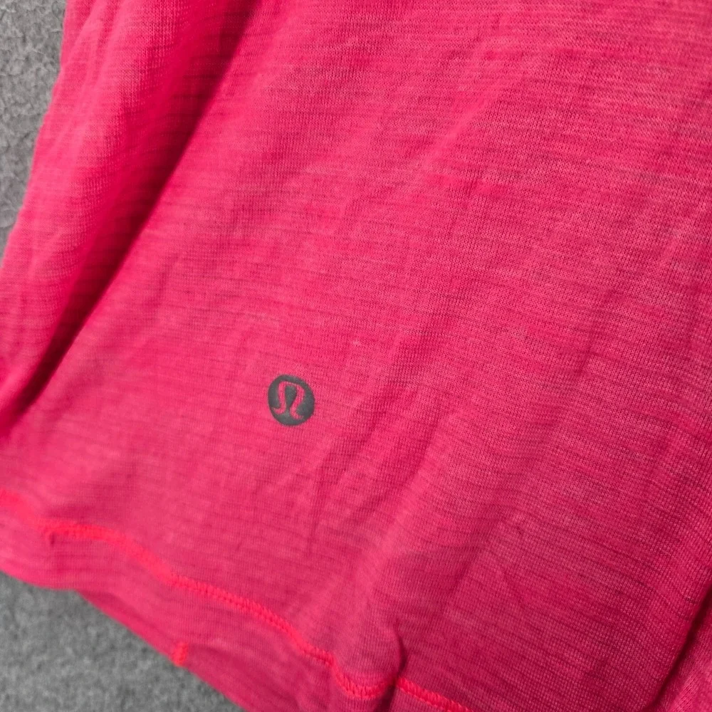 Lululemon Women Activewear Tank Top 6 Pink Run For Gold Built in‎ Bra Sleeveless